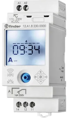 Immagine prodotto di Timer per montaggio su guida DIN, 230 V/AC, 16 A, con programma astronomico