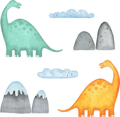 Obrázek produktu pro Dinosauři A Hory – Samolepicí 3D samolepky na zeď – Tetování na stěnu – Samolepicí tapety – Nástěnná dekorace – Panel 3D – Dětský pokoj – 80x143 cm