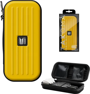 Produktbild von Target Darts Takoma Regular Dart Wallet Gelb - EVA Etui für 3 Darts mit Zubehörfächern 18x8,5x5cm