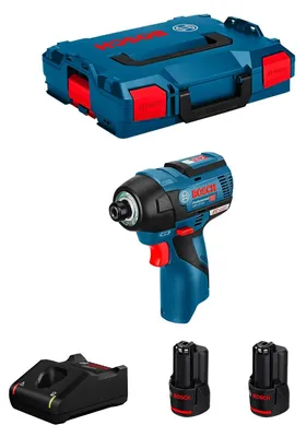 Imagen del producto de Atornillador de Impacto BOSCH GDR 12V-110 (2 x 3,0 Ah + GAL12V-40 + L-Boxx 102)