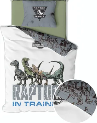 Produktbild von Dekbedovertrek Jurassic World Katoen, 140x200cm