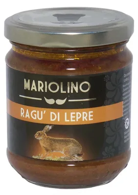 Productafbeelding van Hazenragout, 212 ml - Mariolino Sughi