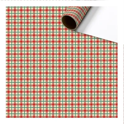 Produktbild von Retro kariertes Geschenkpapier