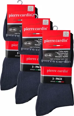 Produktbild von Pierre Cardin Herren Business Socken Socke Strümpfe Dunkelblau 43-46 9 Paar