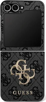 Produktbild von Guess Big 4G Logo Classic Logo Hülle Kompatibel mit Samsung Galaxy Z Flip 7 Schwarz