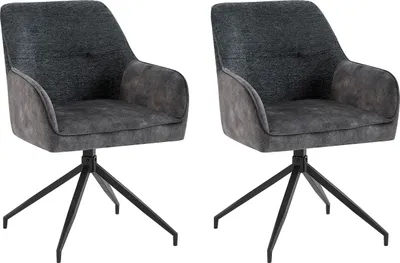 Two identical chairs are shown against a white background.