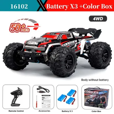 Produktbild von X-Verse 16101 Pro RC Auto 1:16 4WD 70 km/h Drift Monstertruck Rot