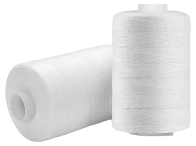 Productafbeelding van Nailgaren, 100% polyester, 500 meter, wit, 2 stuks