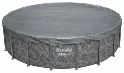 Produktbild von Bestway® Winterfeste Premium-Abdeckplane Ø 549 cm, grau, rund