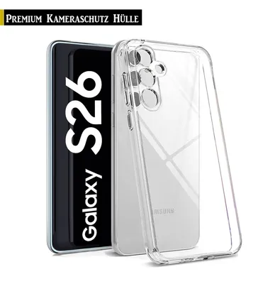 Produktbild von Für Samsung Galaxy S26 Silikon Transparent Hülle TPU Handy Kamera Schutz Hülle Case Backcover