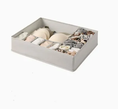Produktbild von Kleiderschrank Organizer, Schublade Organizer, Schrank Organizer, Faltbare Unterwäsche Organizer Socken Organizer Beige