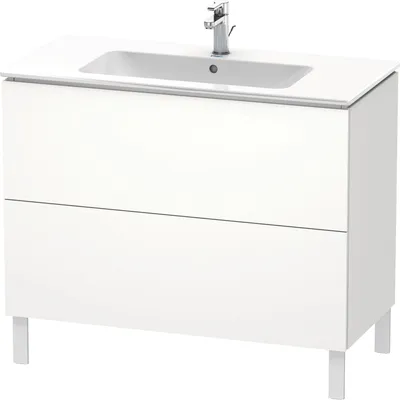 Produktbild von Waschtischunterbau L-CUBE 1020x481x704mm weiß matt weiß matt