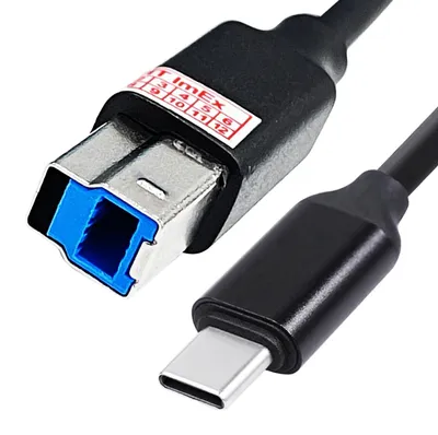 Produktbild von USB Kabel 1m Stecker USB Typ C auf Typ B 3.0 Anschluss Drucker Festplatte HDD