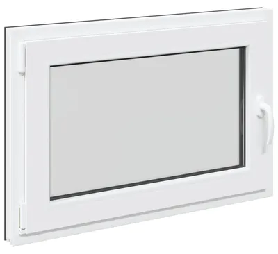 Image de Fenêtre de sous-sol RISOR 90 x 70 cm PVC et verre Anthracite