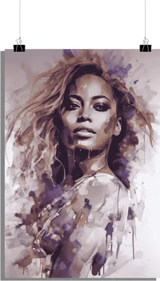 Produktbild von Musik Poster - Beyoncé Poster - Porträt - Ikone der Musik Poster - 61x91cm - Perfekt zum Einrahmen