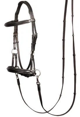 Immagine prodotto di Harrys Horse Snaffle Bitless Sidepull nero , Taglia Cavallo:Warmblood