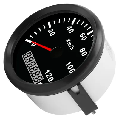 Obrázek produktu pro 3-3/8 palcový GPS tachometr univerzální 0-120 km/h pro osobní automobil nákladní loď 12V 24V s anténou