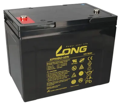 Produktbild von Kung Long KPH80-12N 12V 80Ah AGM Bleiakku M6 Longlife
