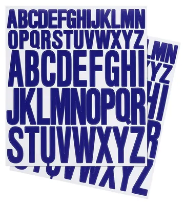 Image de Omgoods - 12 feuilles d'autocollants en lettres adhésives pour la décoration