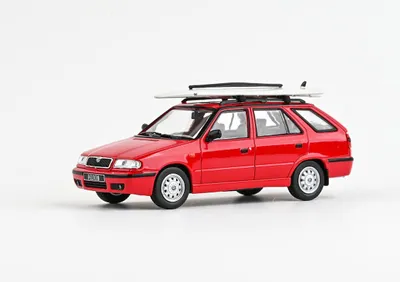 Obrázok produktu pre Škoda Felicia FL Combi (1998) Červená Rallye - s doplňky - ABREX 1:43