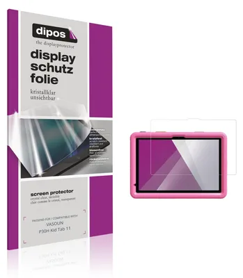 Produktbild von 2x Schutzfolie für VASOUN P30H Kid Tab 11 klar Displayschutzfolie Folie Display Schutz dipos