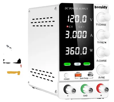 Productafbeelding van Voeding met batterijback-up, instelbare uitgangsspanning, overspanningsbeveiliging, SPS-C1203S, 120V, 3A