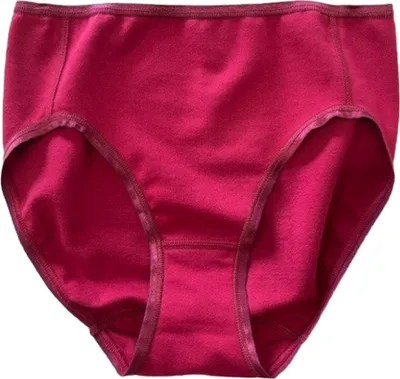 Produktbild von HERMKO 5031 Damen Midi-Slip Baumwolle / Elasthan, Farbe:rot, Größe:36/38 (S)