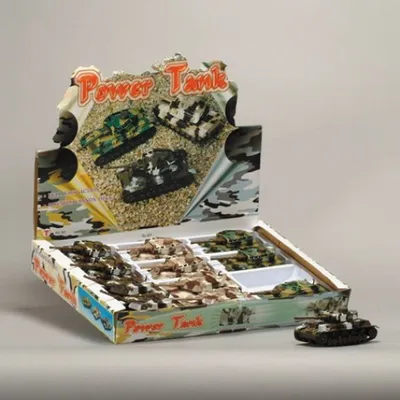 Produktbild von Militär Spielzeugpanzer mit Rückzugfunktion, 1 Stück, für Kinder ab 3 Jahren