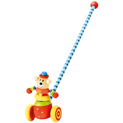 Image de Roue à pousser en bois de Bino Bär