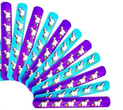 Produktbild von Magische Einhorn Schnapparmbänder ┃ NEU ┃ Regenbogen ┃ Mitgebsel ┃ Kindergeburtstag ┃ 12 Stück