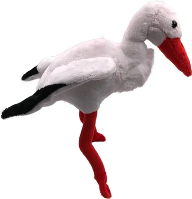 Immagine prodotto di Onwomania peluche in tessuto animale cicogna uccello in piedi 25 cm