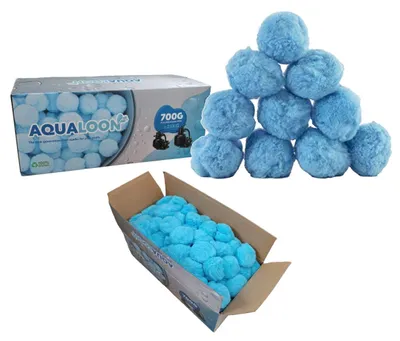 Obrázek produktu pro Lebula filtrační kuličky Aqualoon Blue pro pískovou pumpu do bazénu balení 700g nahrazuje 25kg písku