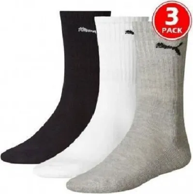 Produktbild von Uni-Sportsocken mit Frotteesohle - Weiß Grau Schwarz - 35-38 - 3 Paar
