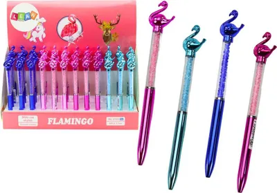 Produktbild von Kugelschreiber Mit Flamingo Diamonds Blue Feder 0.7Mm Mix