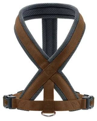 Produktbild von HUNTER Hundegeschirr LONDON COMFORT, atmungsaktives 3D-Mesh, 2-fach verstellbar, reißfest, Braun, Größe M-L