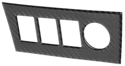 Image de Autocollant en fibre de carbone pour cache-allume-cigare de la console centrale – Accessoire intérieur pour voiture, compatible avec la Toyota RAV4 (2006-2012)