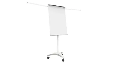 Zdjęcie produktu dla Flipchart magnetyczny mobilny na kółkach 100x70 cm EXCLUSIVE