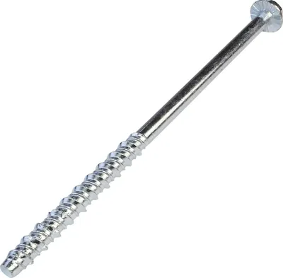 Obrázek produktu pro Sada 10 šroubů do betonu se šestihrannou hlavou Ø66x120 mm - přímé upevnění bez hmoždinek - pro Šestihran 8 mm - ocel - renovace stěn