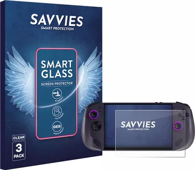 Produktbild von 3x Savvies Schutzglas Folie für Lenovo Legion Go S 9H Panzer Schutzfolie Glas Displayschutz klar transparent