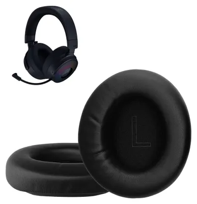 Produktbild von kwmobile 2x Ohr Polster für Razer Kraken V4 X / V4 / V4 Pro Ohrpolster - Ersatz Ohrpolster - Kopfhörer Ersatzteile - Kopfhörer Ersatzpolster für Over