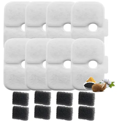 8er-Pack Ersatzfilter für Katzenbrunnen, kompatibel mit PETLIBRO