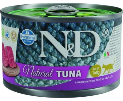 Produktbild von Farmina ND Katzennahrung Thunfisch 12x140g Vorteilspackung