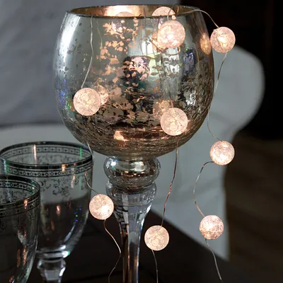 Produktbild von Best Season LED-Lichterkette "Marble Balls" 15 tlg Kabel: transp., LED w/w, Timer, 1,4 m, Batterie, 726-32