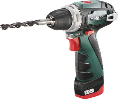 Produktbild von Metabo PowerMaxx BS Basic Set, Handbohrmaschine, Ohne Schlüssel, 1 cm, 1400 RPM, 1,8 cm, 1 cm