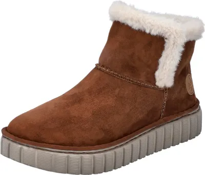 Produktbild von Rieker Damen Stiefelette Plateau Warmfutter Winterboot Y8851, Größe:41 EU, Farbe:Braun