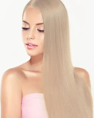 Image de hair2heart Microring Extended human hair straight - 25 mèches 1g 60cm 10/1 blond clair cendré