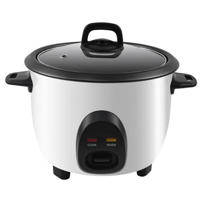 Produktbild von OZAVO Reiskocher 1L Warmhaltefunktion Mit Löffel und Messbecher,  400 W,  Schnellkochfunktion hitzesicheres Design