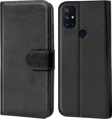Produktbild von Conie Klapp Tasche für OnePlus N10 5G Kartenfach Rundumschutz Hülle in Schwarz