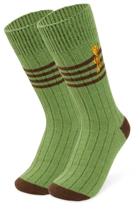 Produktbild von Disney Kuschelsocken Damen Teenager Größe 35–41, Weich Flauschige Rutschfeste Stoppersocken, Warme Geschenke für Frauen (Grün Groot)