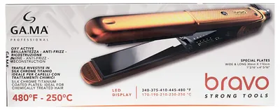 Imagen del producto de Ga.ma Professional Bravo: Plancha de pelo LED, modelo Oa Eu